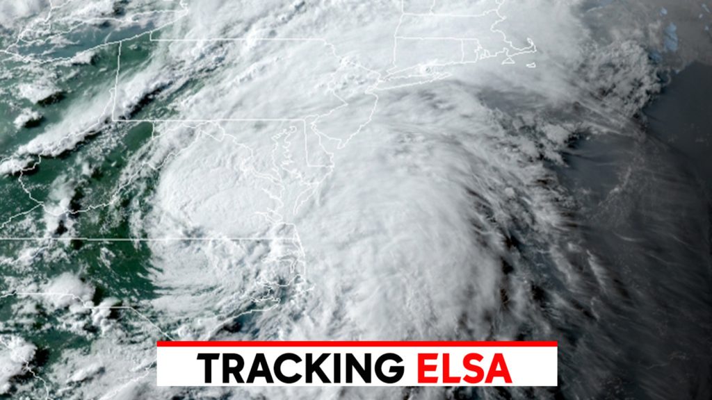 Živé sledování Elsy: vydávání varování před tropickými bouřemi podél pobřeží New Yorku, New Jersey a CTT;  Sledujte záplavy přes Tri-State