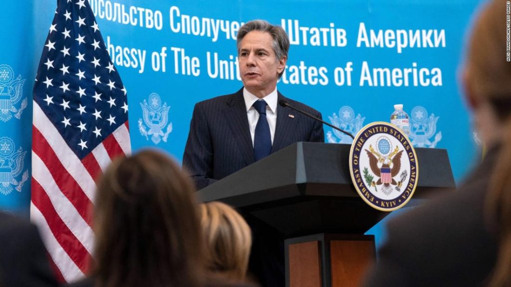 Blinken říká, že vstup „ještě jedné ruské síly“ na Ukrajinu povede k americké reakci