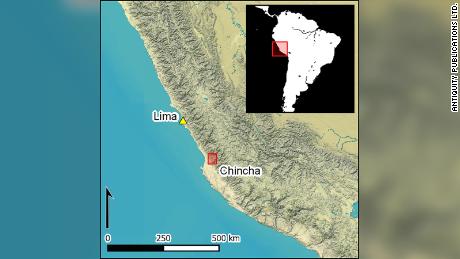Údolí Chincha na jižním pobřeží Peru je místem, kde byly učiněny objevy.