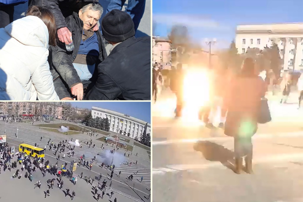 Rusové zastřelili civilní demonstranty v Kyjevě